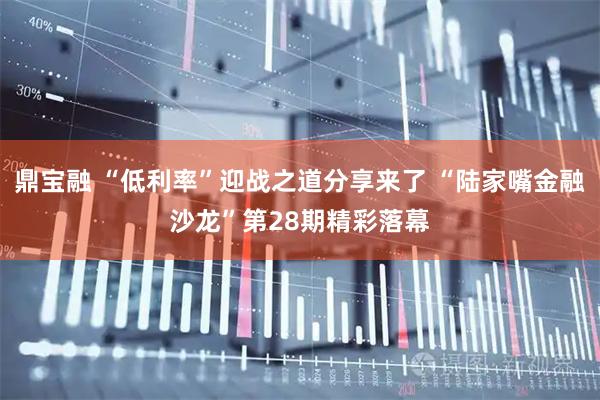 鼎宝融 “低利率”迎战之道分享来了 “陆家嘴金融沙龙”第28期精彩落幕